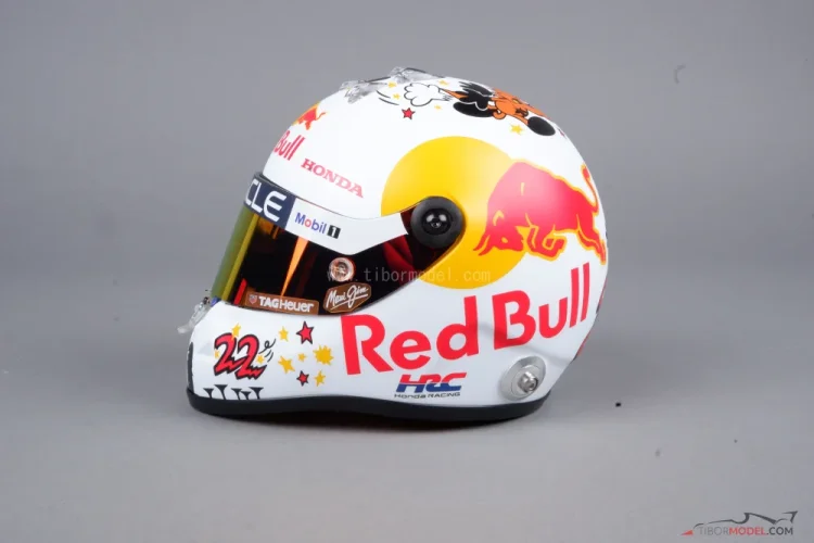 Yuki Tsunoda 2025 mini sisak , Red Bull, 1:2 Schuberth