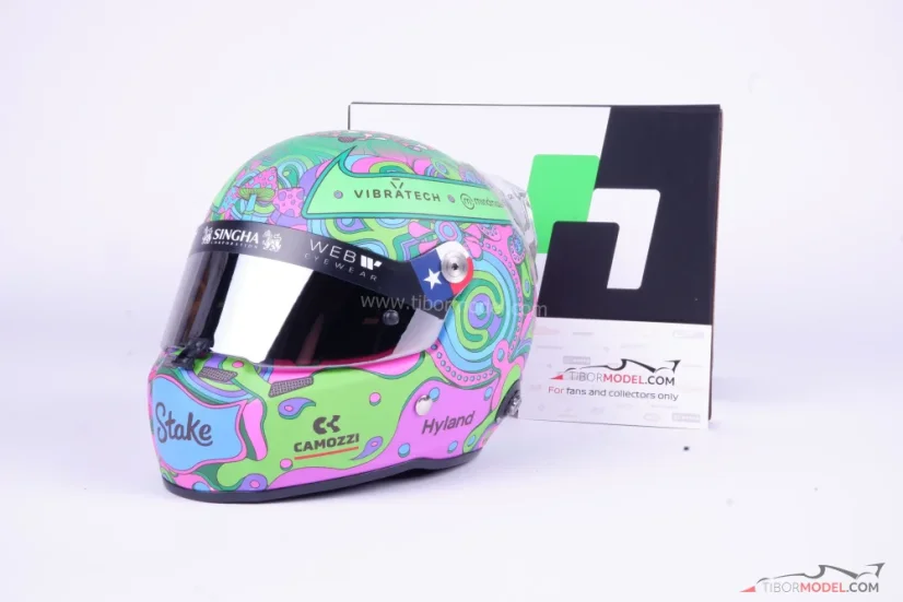 Valtteri Bottas 2024 Austin, Kick Sauber mini prilba, 1:2 Stilo