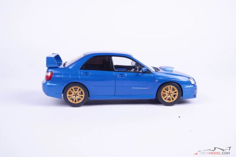 Subaru Impreza WRX STi (2003) modré, 1:18 Solido