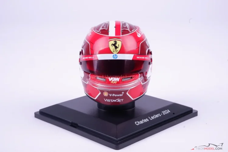 Charles Leclerc 2024 mini prilba, Ferrari, 1:5 Spark Charles Leclerc 2024 mini prilba, Ferrari, 1:5 Spark
