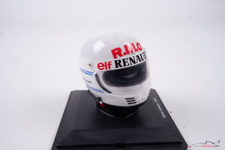 René Arnoux 1981 Renault helmet, 1:5 Spark