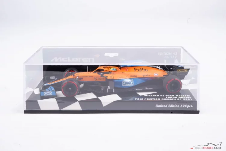 McLaren MCL35M - Lando Norris (2021), Orosz Nagydíj, 1:43 Minichamps