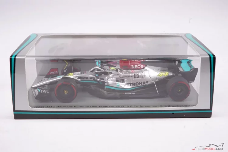 Model car Mercedes W13 Hamilton 2022, 1:43 Spark | Tibormodel.com