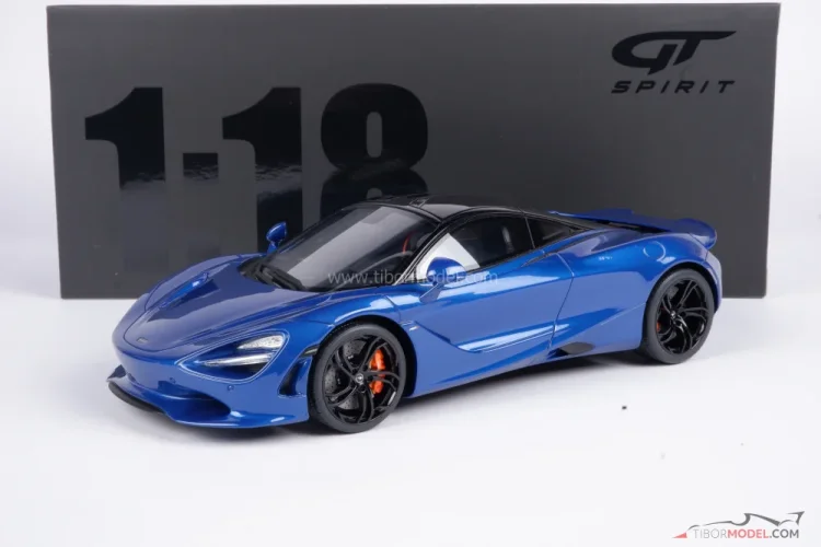 McLaren 750S Coupe (2023) kék, 1:18 GT Spirit