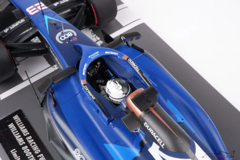 Williams FW45 - Alex Albon (2023), 800. preteky Silverstone, 1:18 Minichamps