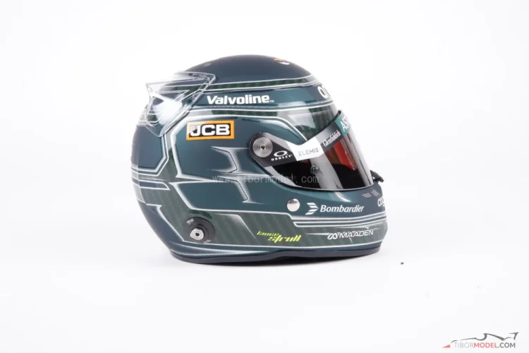 Lance Stroll 2025 mini přilba, Aston Martin, 1:2 Stilo