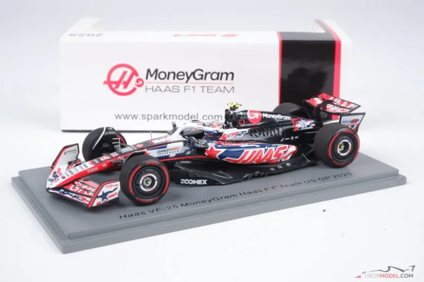 Haas VF-25 - Oliver Bearman (2025), US GP, 1:43 Spark