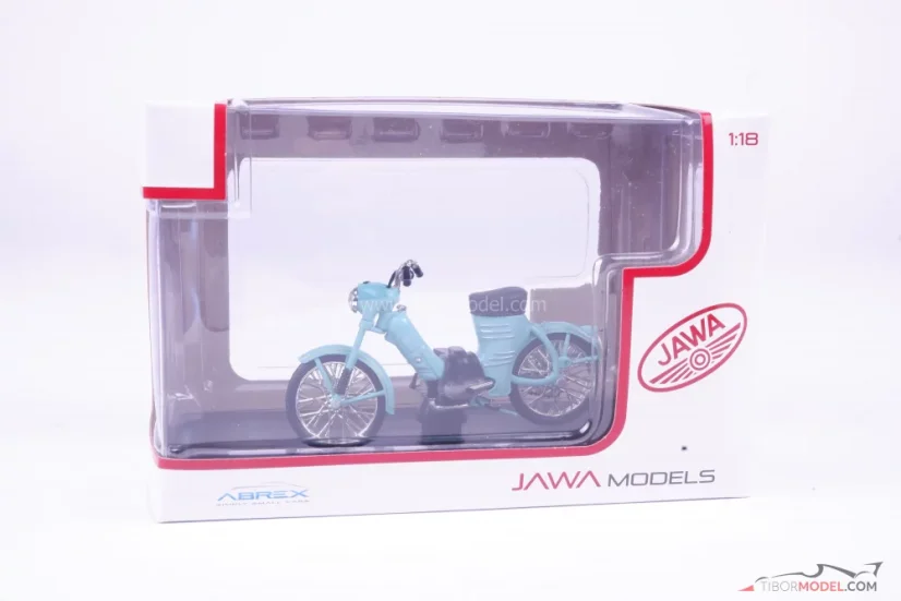 Jawa 50 Pionyr "Parez" (1955), zöld, 1:18 Abrex
