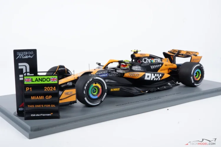 Model McLaren MCL38 Norris 2024 Miami, 1:18 Spark | Tibormodel.com