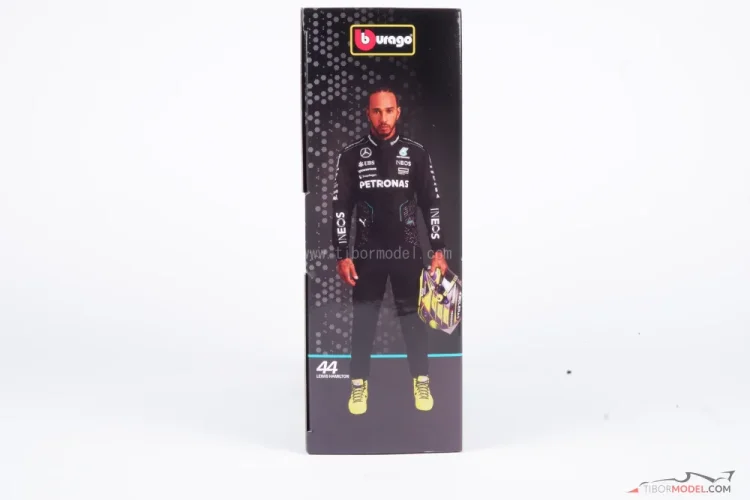 Pit Stop sada Mercedes W15 Lewis Hamilton (2024), 1:43 BBurago