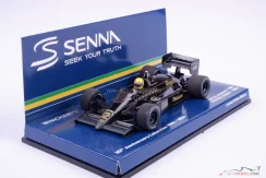 Lotus Renault 98T - Ayrton Senna (1986), versenykoszolt változat, 1:43 Minichamps