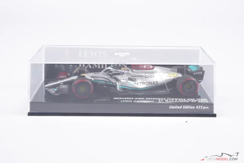 Mercedes W13 - Lewis Hamilton (2022), VC Maďarska, 1:43 Minichamps