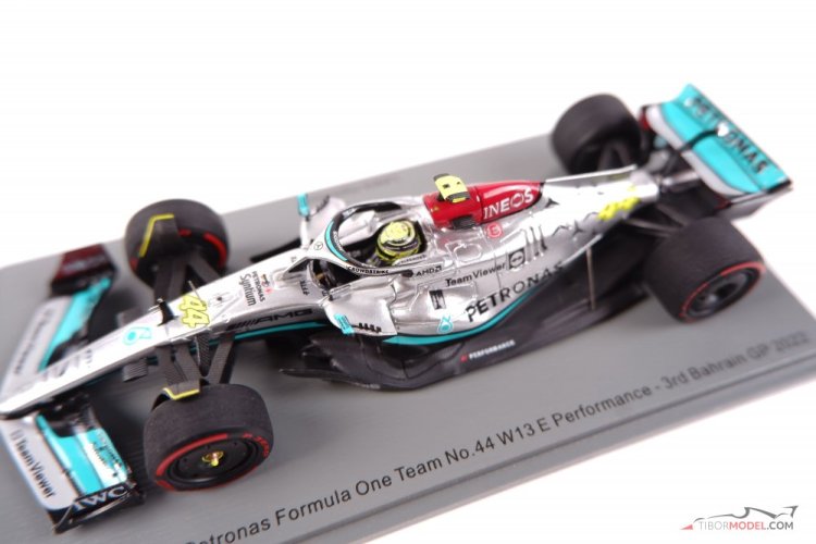 Model car Mercedes W13 Hamilton 2022, 1:43 Spark | Tibormodel.com