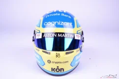 Fernando Alonso 2023 Aston Martin helmet, 1:2 Bell