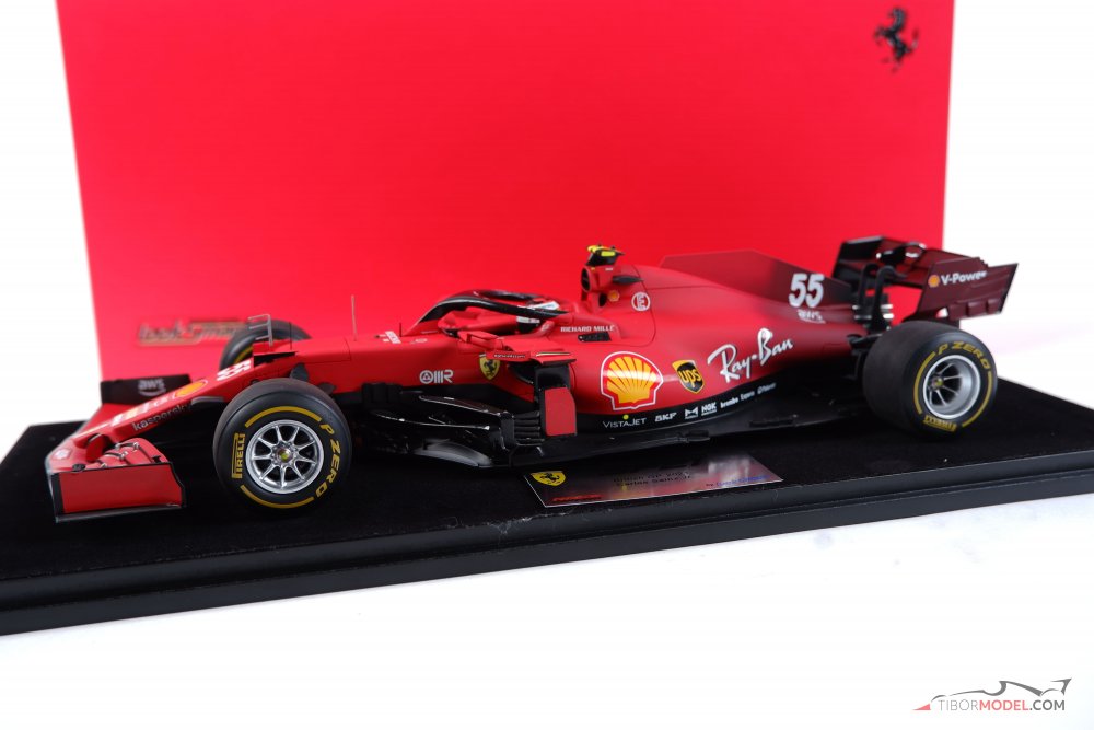 Model car Ferrari SF21 Sainz 2021, 1:18 Looksmart | Tibormodel.com