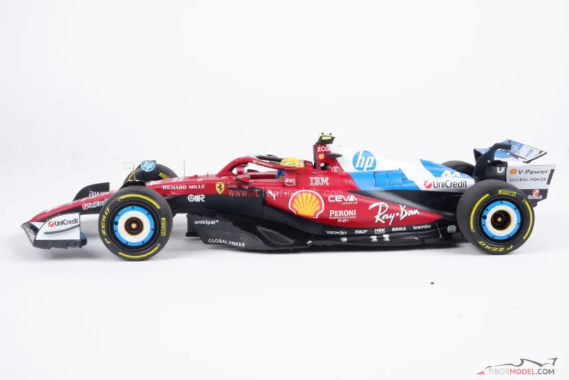 Ferrari SF-25 - Lewis Hamilton (2025), Miami GP, with driver figurine 1:18 BBR