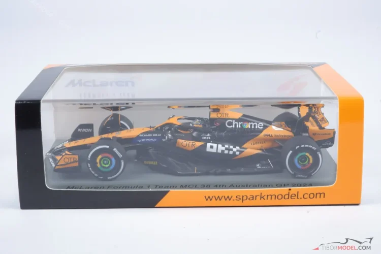 ミニカー McLaren MCL38 4th Australian GP 2024 AFX McLaren MCL38 F1 #4 Australian Grand Prix 2024 HO Scale