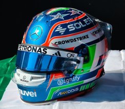 Kimi Antonelli 2025 Imola mini přilba, Mercedes, 1:5 Spark