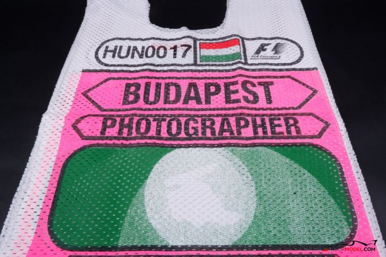 Original photographer tabard, Hungarian GP 2008