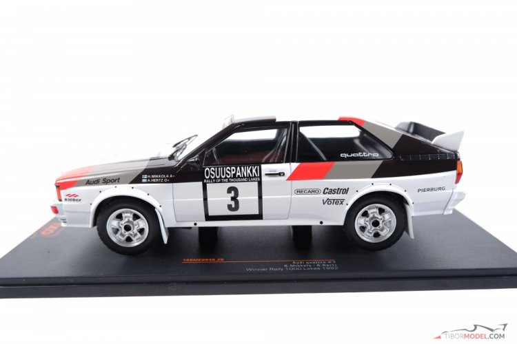 Audi Quattro Rally Mikkola/ Hertz, Winner 1000 Lakes Rally 1982, 1:18 Ixo