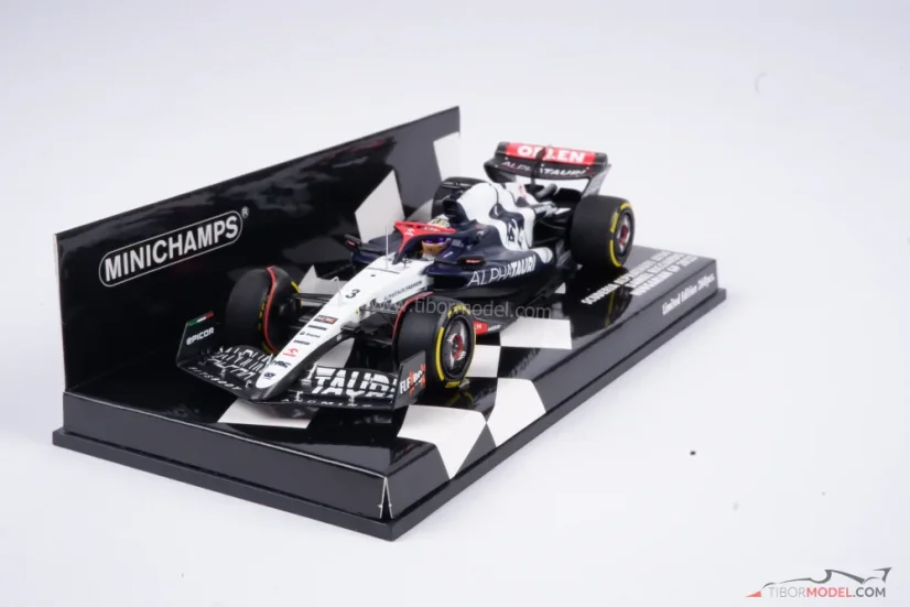 AlphaTauri AT04 - Daniel Ricciardo (2023), Hungarian GP, 1:43 Minichamps