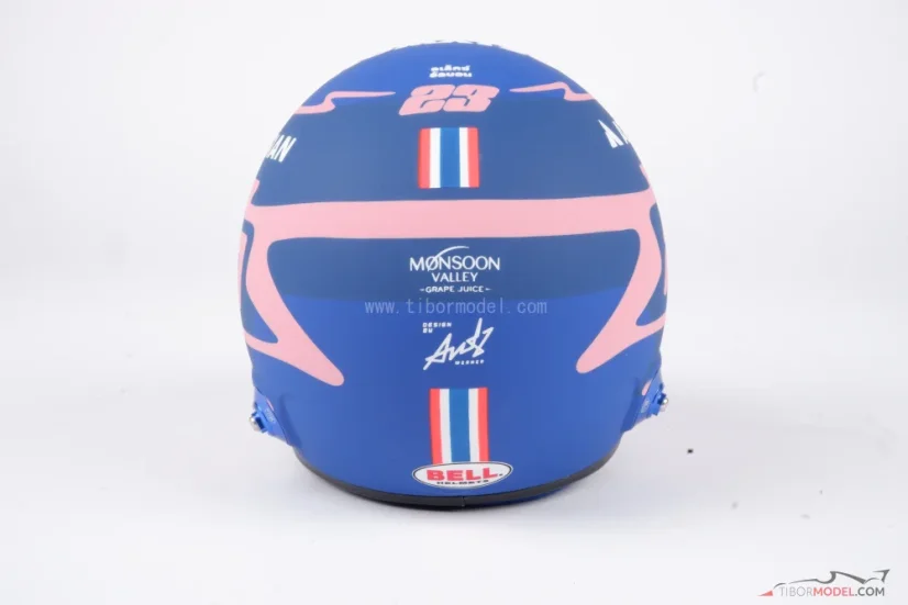 Alex Albon 2025 Williams mini helmet, 1:2 Bell