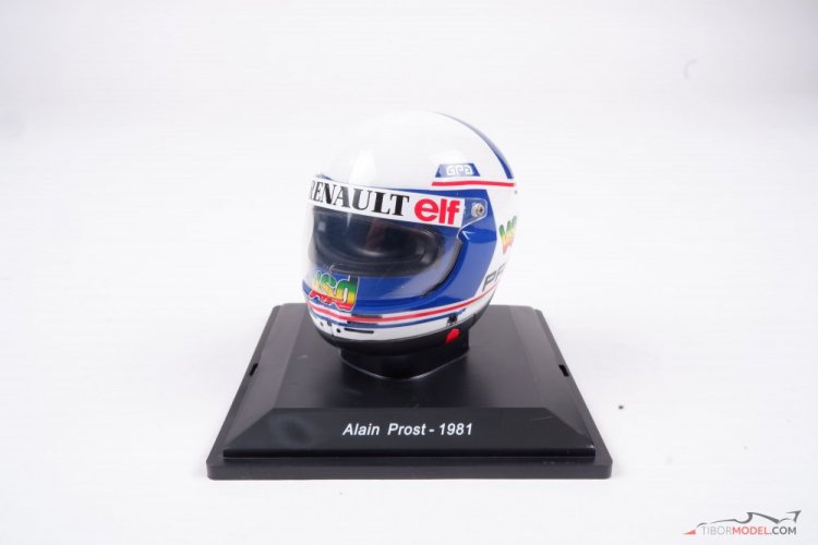 Alain Prost 1981 Renault prilba, 1:5 Spark