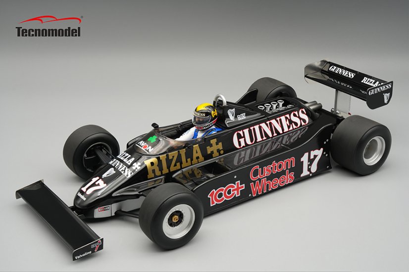 March 811 - Derek Daly (1981), British GP, with driver figurine 1:18 Tecnomodel