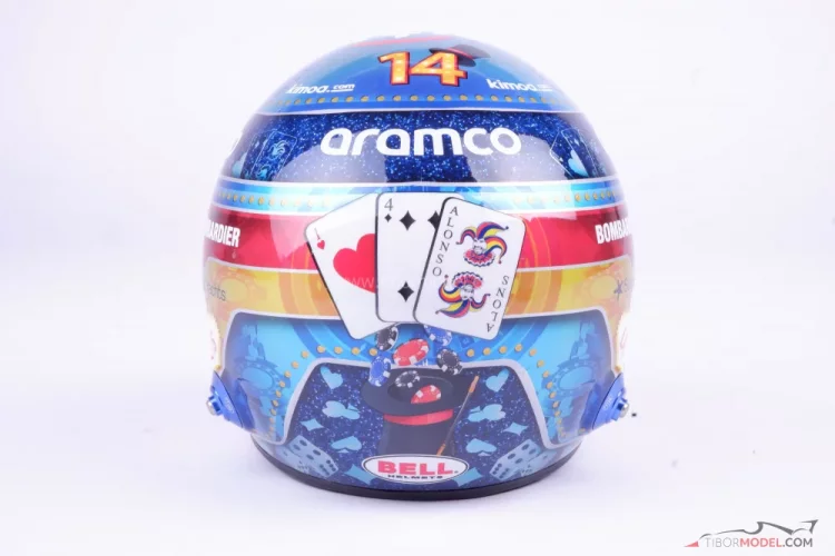 Fernando Alonso 2023 VC Las Vegas, Aston Martin prilba, 1:2 Bell
