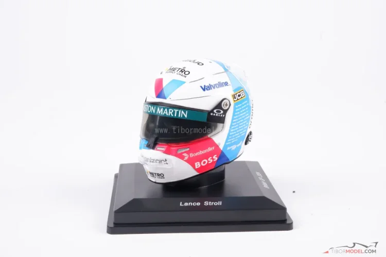 Lance Stroll 2024 VC Veľkej Británie, Aston Martin prilba, 1:5 Spark