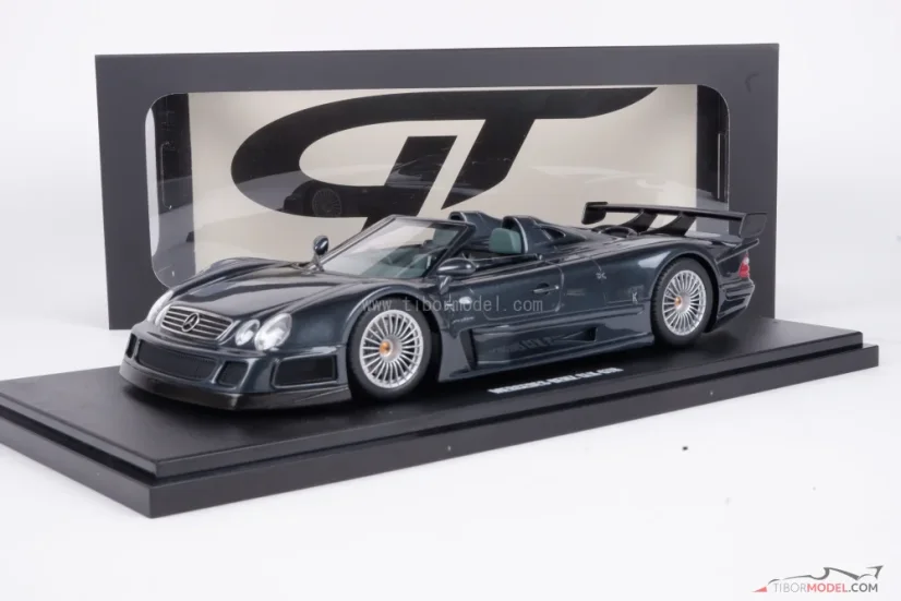 Mercedes-Benz CLK GTR roadster (1999) šedý, 1:18 GT Spirit