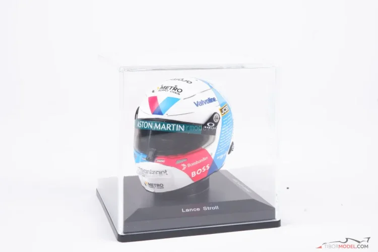 Lance Stroll 2024 VC Veľkej Británie, Aston Martin prilba, 1:5 Spark