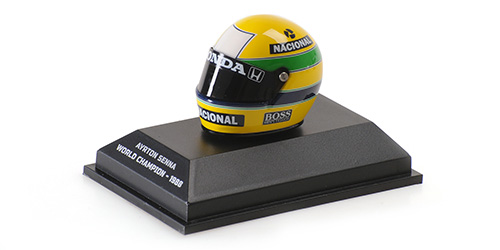 Ayrton Senna 1988 McLaren mini helmet, world champion, 1:8 Minichamps