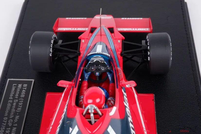 Brabham BT46B - Niki Lauda (1978), Víťaz Švédsko, s figúrkou pilota, 1:18 GP Replicas