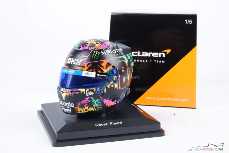 Oscar Piastri 2024 Miami Nagydíj, McLaren sisak, 1:5 Spark