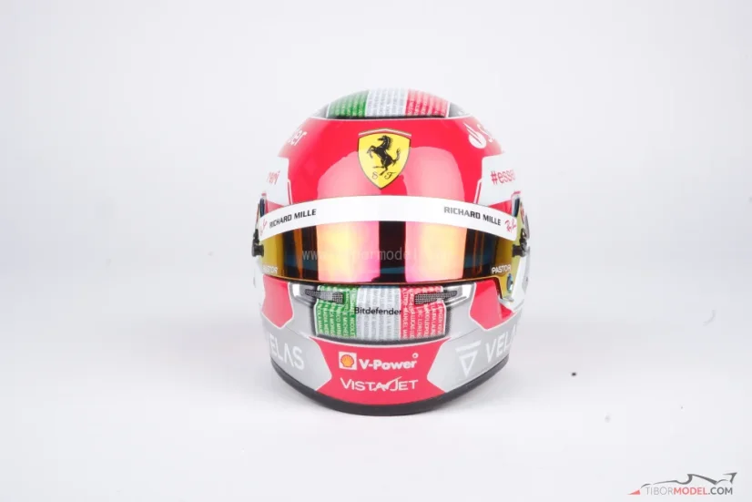 Charles Leclerc 2022 Abu Dhabi GP mini přilba, Ferrari, 1:2 Bell