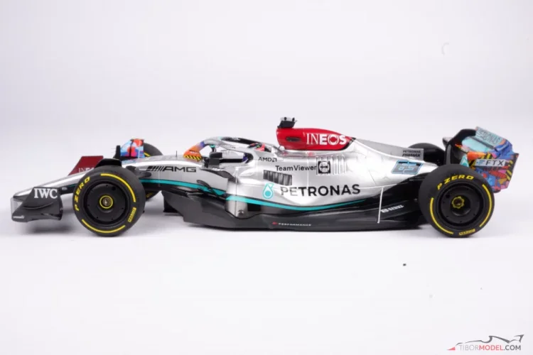 Mercedes W13 - George Russell (2022), Miami GP, 1:18 Minichamps