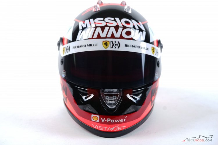 Carlos Sainz 2021 Ferrari helmet, Mission Winnow, 1:2 Schuberth