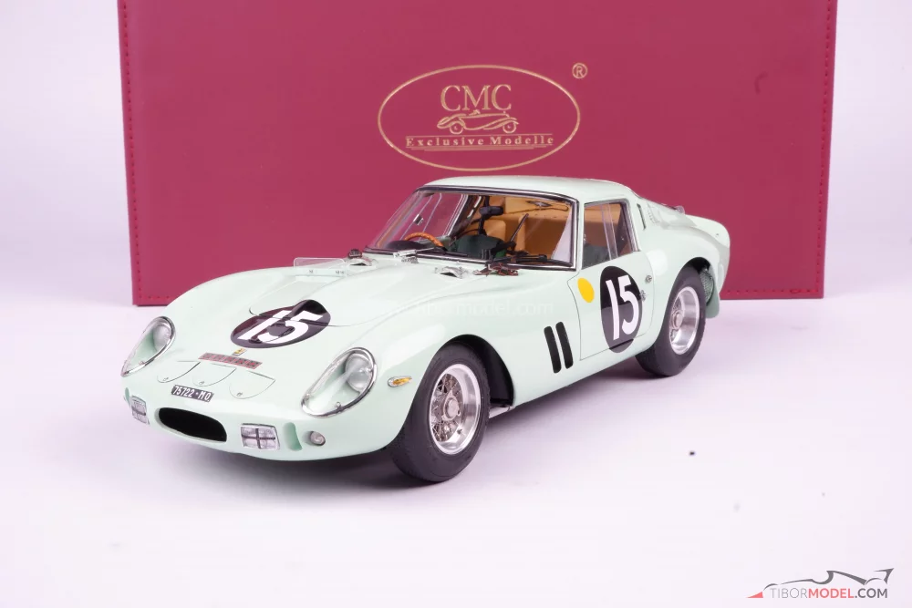 Model car Ferrari 250 GTO Moss 1962, 1:18 CMC | Tibormodel.com