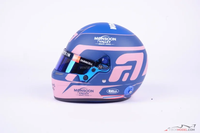 Alex Albon 2024 Williams helmet, 1:2 Bell