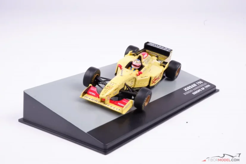 Jordan 196 - Rubens Barrichello (1996), VC Európy, 1:43 Altaya