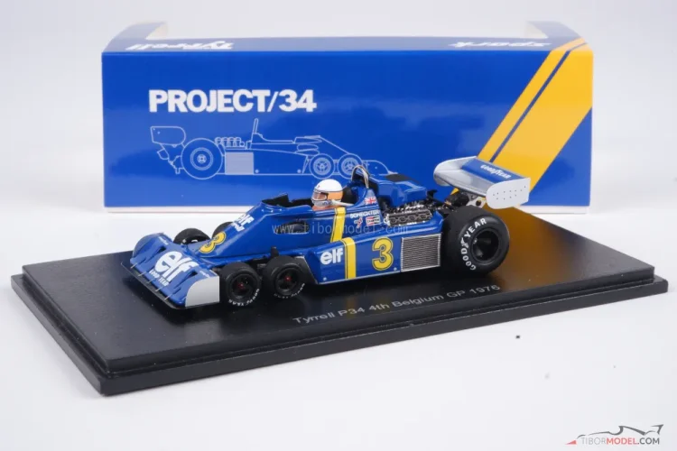 Tyrrell P34 - Jody Scheckter (1976), VC Belgicka, 1:43 Spark