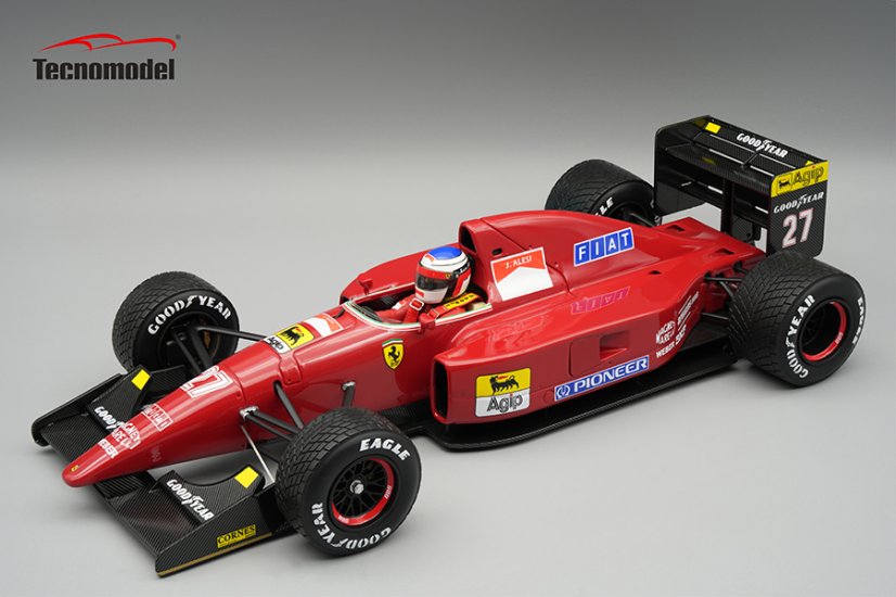 Ferrari F92A - Jean Alesi (1992), Spanish GP, with driver figurine 1:18 Tecnomodel