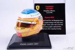 Charles Leclerc 2021 VC Francie, Ferrari přilba, 1:5 Spark