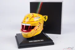 Lewis Hamilton 2025 mini přilba, testy ve Fioranu, Ferrari, 1:5 Looksmart