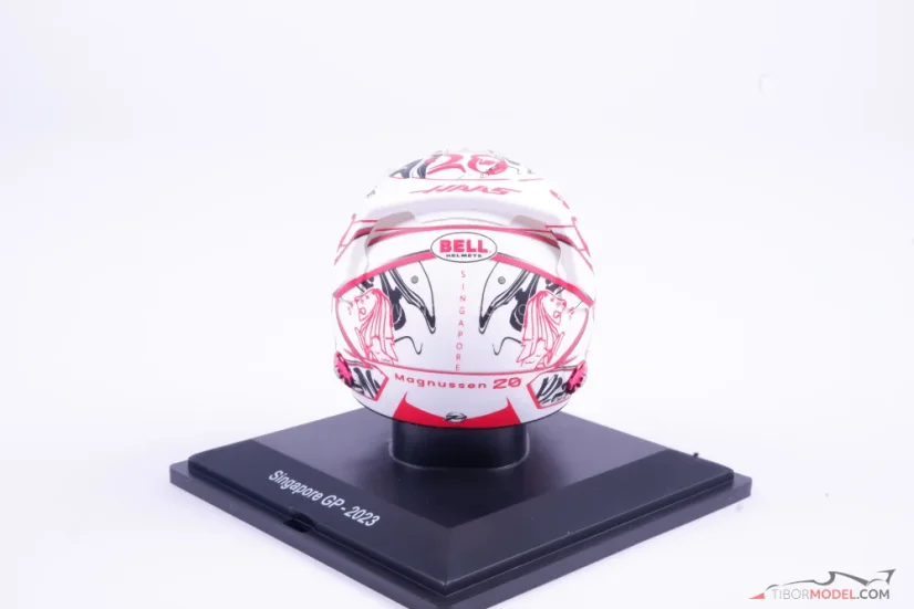 Kevin Magnussen 2023, VC Singapuru, Haas přilba, 1:5 Spark
