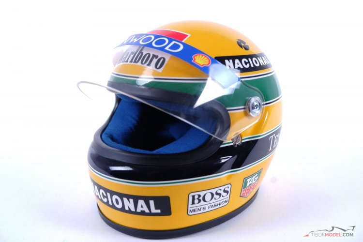 Ayrton Senna 1993 Marlboro McLaren mini helmet, 1:2