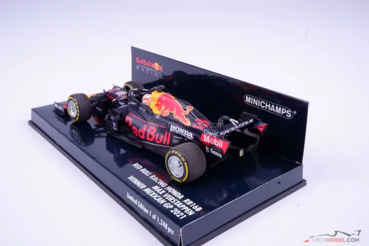 Red Bull RB16b - Max Verstappen (2021), Winner Mexican GP, 1:43 Minichamps