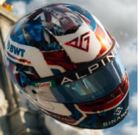 Pierre Gasly  2023, British GP Alpine helmet, 1:5 Spark