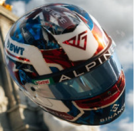 Pierre Gasly 2023, VC Veľkej Británie, Alpine prilba, 1:5 Spark